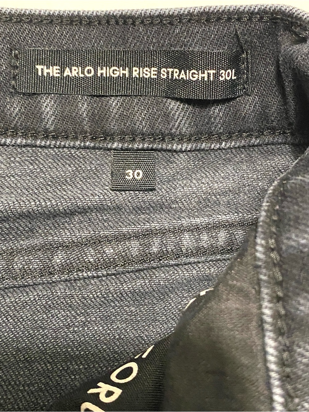 Aritzia Denim Forum Arlo High Rise Straight Jeans Black Wash Women’s 30L Ankle - Picture 8 of 16